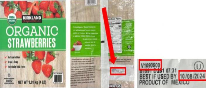 Kirkland Signature Organic Strawberries were among products recalled for a possible link to a Hepatitis A outbreak, according to the Food and Drug Administration. The product was distributed in Alaska, Idaho, Montana, Oregon, Utah and Washington.