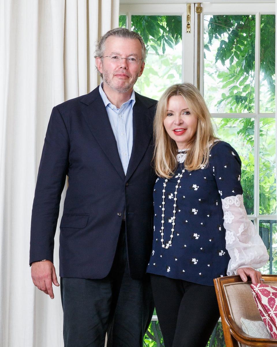 Julia and Hans Rausing in 2017 when they donated £50,000 for the second year running to the Telegraph Christmas appeal