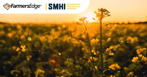 Farmers Edge, a pure-play digital agriculture company, is pleased to announce a pilot project in partnership with Saskatchewan Municipal Hail Insurance (SMHI).  (Figure: Business Wire)