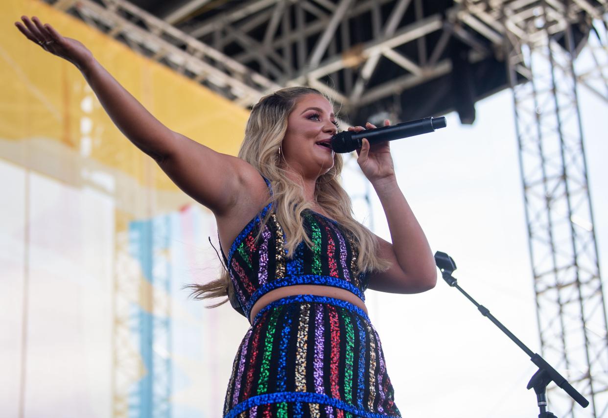 Lauren Alaina performs at Riverfront Stage during the CMA Fest in Nashville, Tenn., Saturday, June 11, 2022.