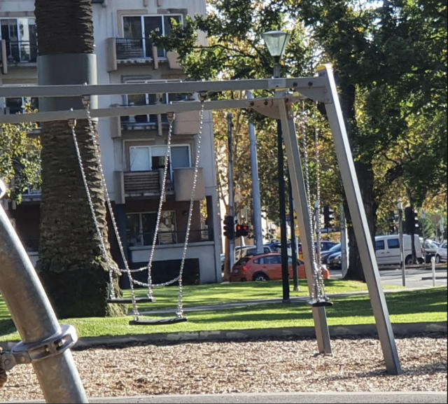 woman in chains - Playground