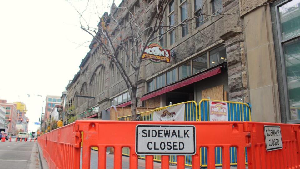 Boise’s Planning and Development Services department condemned the historic Union Block building that Moon’s Kitchen and other businesses occupy because of structural safety concerns following an inspection on Thursday.