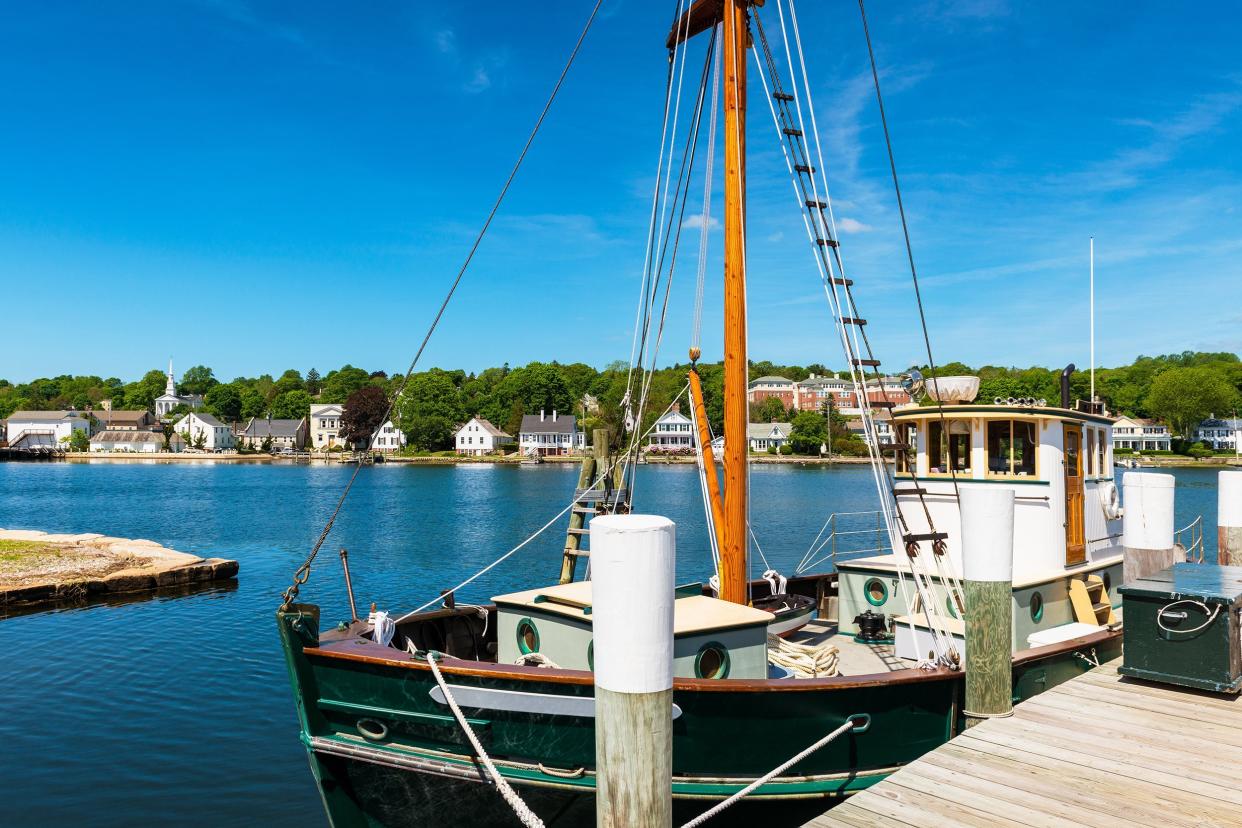 fishing boat at Mystic Seaport, Connecticut