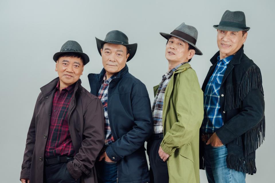 施孝榮（左起）、李明德、殷正洋、王瑞瑜組成「Uncle Encore」。（圖／上行詩音樂提供）