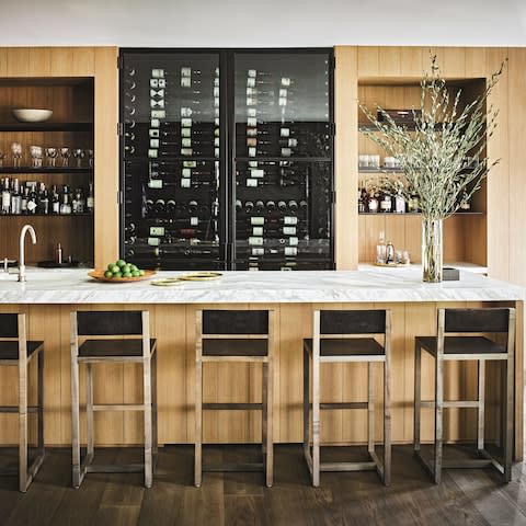 Mixologist inspired home bar