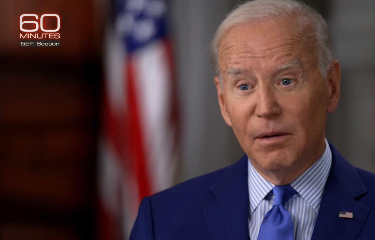 Joe Biden interviewé par la chaîne américaine CBS pour l'émission 