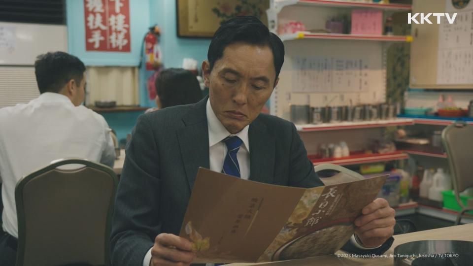 松重豐主演的《孤獨美食家》特別篇再次來台取景拍攝，大啖台灣美食。（KKTV提供）