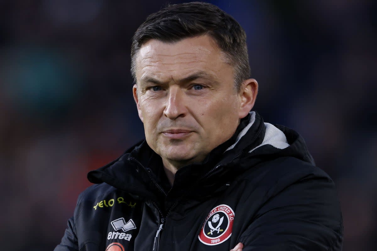 Sheffield United manager Paul Heckingbottom has warned his promotion-chasing side against complacency (Richard Sellers/PA) (PA Wire)