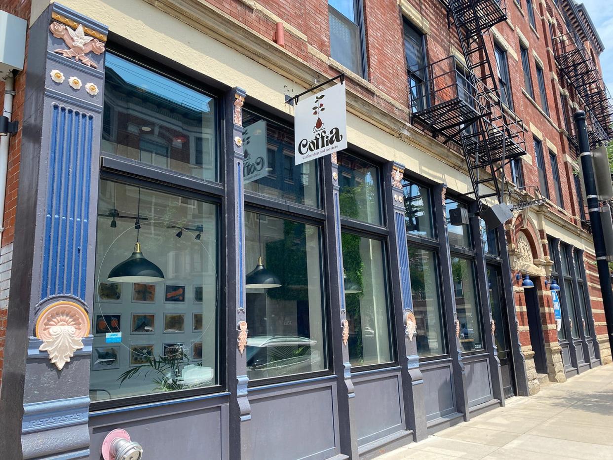 Coffia is part of 3CDC's Columbia Flats in OTR. “I was drawn to Over-the-Rhine for its variety of art and culture,” owner Christian Gonzalez said.