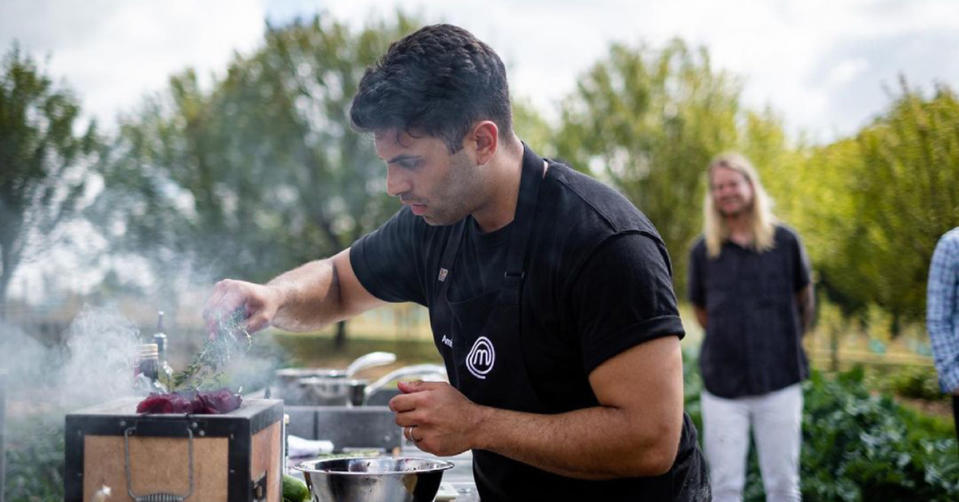 MasterChef's Amir has revealed there are some things that can happen during a cook that we would never see. Photo: Ten