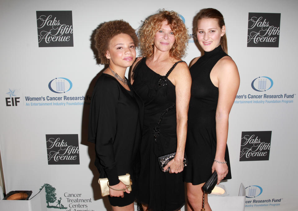 Image of Mikaela Spielberg with Kate Capshaw and Destry Allyn Spielberg