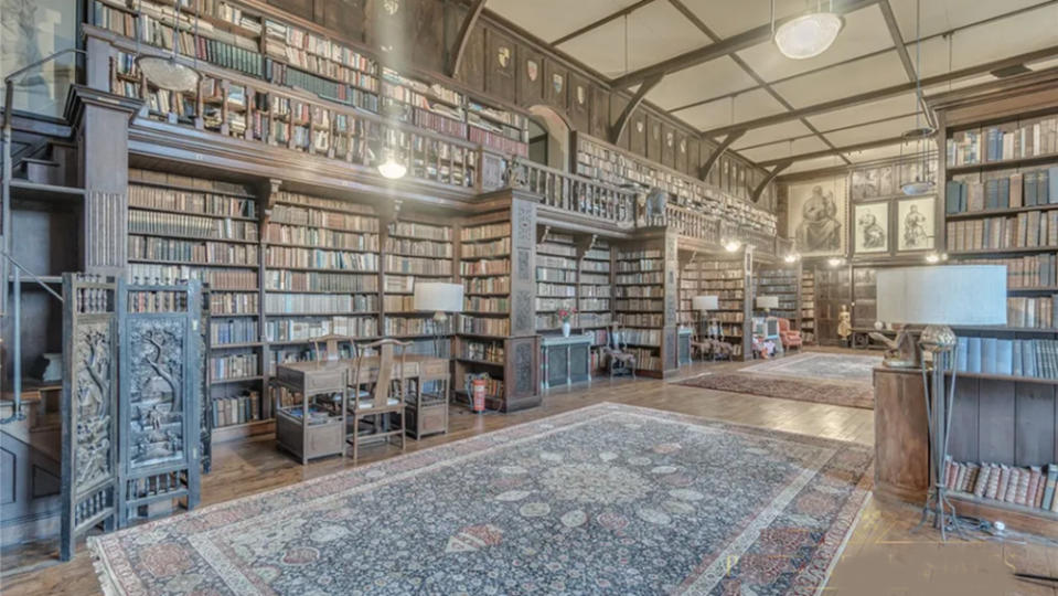 The home’s expansive library room. - Credit: Zoopla.co.uk