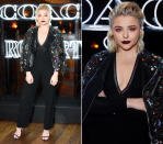 <p>Ähm … Chloe, bist Du’s?! Nachwuchsschauspielerin Chloe Grace Moretz besuchte das Dinner von Coach & Rodarte in Los Angeles in einem höchst fragwürdigen Look des Labels aus maximal unvorteilhaftem Jumpsuit und wuchtiger Lederjacke. Tüpfelchen auf dem i: das bizarre Make-up. Au weia, liebe Chloe! (Bilder: Rex Features, Instagram/chloegmoretz) </p>