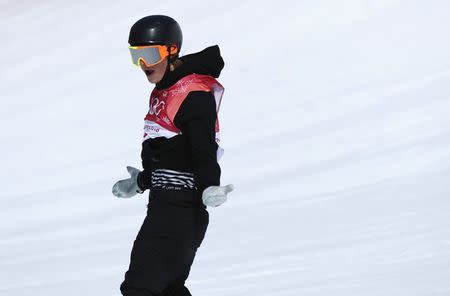 Snowboarding - Pyeongchang 2018 Winter Olympics - Men's Big Air Qualifications - Alpensia Ski Jumping Centre - Pyeongchang, South Korea - February 21, 2018 - Carlos Garcia Knight of New Zealand competes. REUTERS/Murad Sezer