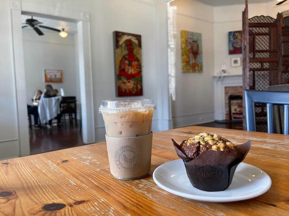 The pumpkin chai muffin at Mockingbird Cafe in Bay St. Louis.