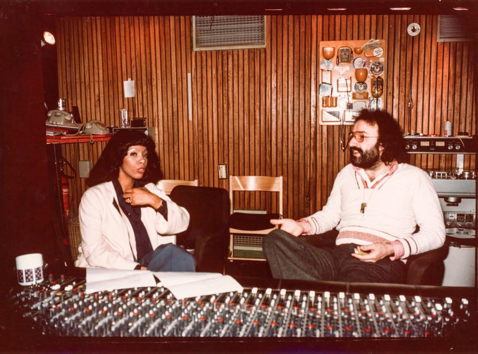 Donna Summer and Giorgio Moroder found huge chart success in the 1970s, particularly with her controversial dance hit, "Love to Love You Baby."