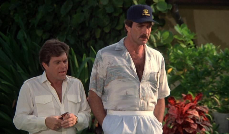 Thomas and Rick in Magnum P.I. 1980s