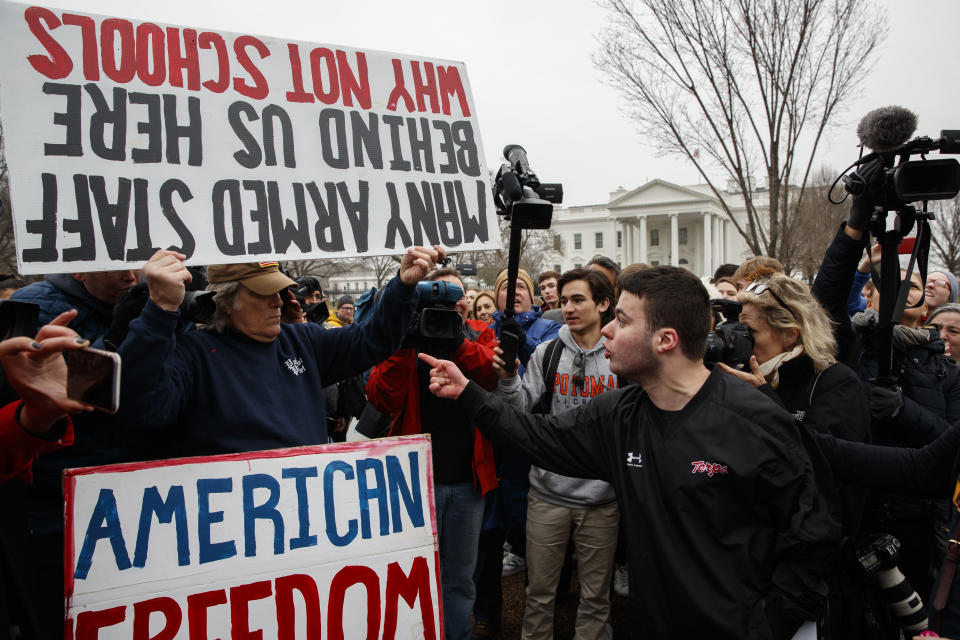 Teens hold a ‘lie-in’ at White House calling for gun control