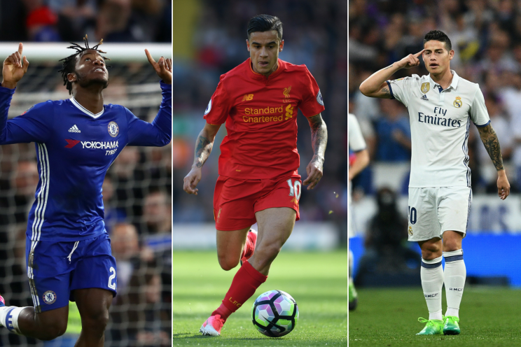 Transfer trio: Coutinho, Batshuayi, James