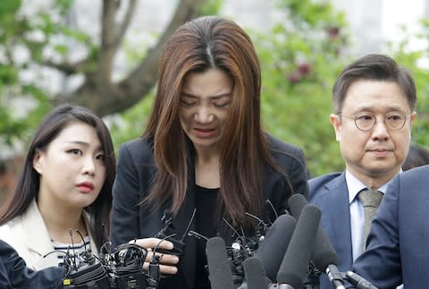 Cho Hyun-min, daughter of the Korean Air chairman, has apologised for a suspected abuse of power - Credit: AP/Ahn Young-joon