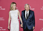 Dr. Dana Kraft, left, and Robert Kraft attend The King's Trust Global Gala at Casa Cipriani on Thursday, May 2, 2024, in New York. (Photo by Evan Agostini/Invision/AP)