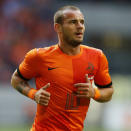 Nom: Wesley Sneijder<br>Poste: Milieu<br>Date de naissance (Âge): 09/06/1984 (27)<br>Numéro: 10<br>Club: Internazionale (Italie ITA)