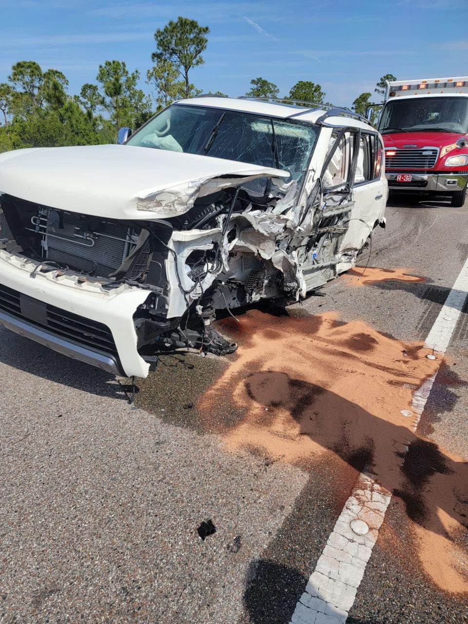 A Fort Myers woman was one of two people seriously injured and a LaBelle woman suffered critical injuries Saturday on State Road 31 near Bermont Road. Five other people in the two vehicles suffered minor injuries and one person was not hurt.