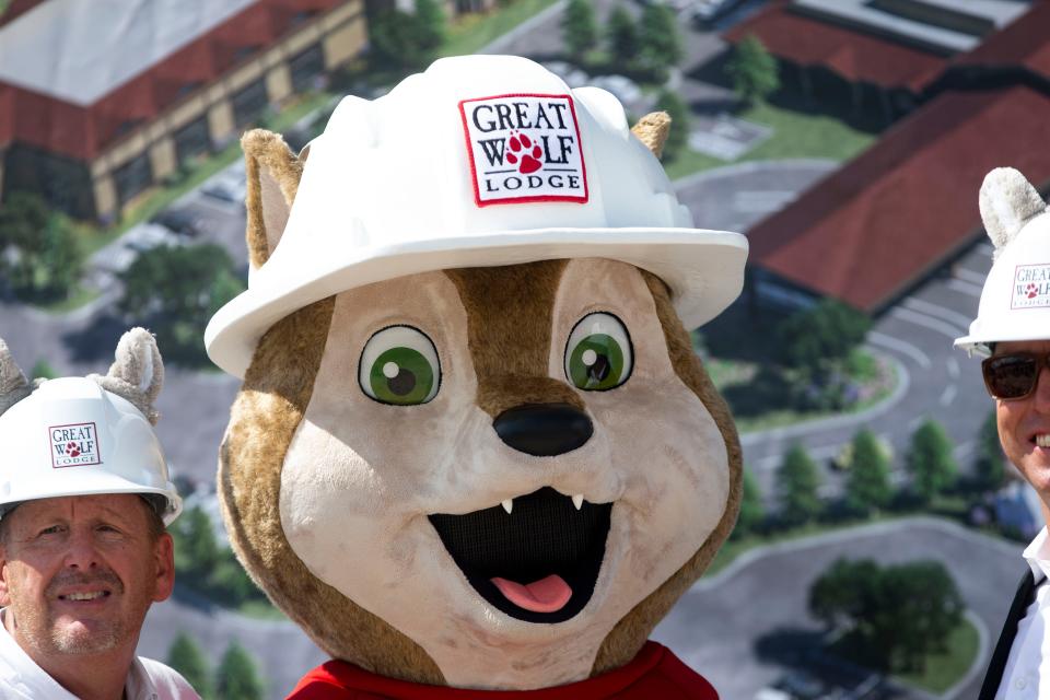 Great Wolf Lodge South Florida, an indoor water park company, breaks ground, Thursday, July 14, 2022, near City Gate Blvd. S adjacent to Paradise Coast Sports Complex in Naples, Fla.The groundbreaking celebrates the first Great Wolf Lodge in Florida.