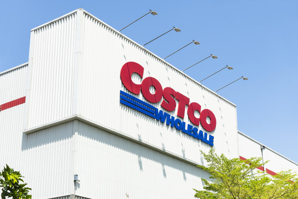 Kaohsiung, Taiwan- March 31, 2022: view of Costco wholesale storefront in Kaohsiung, Taiwan. Costco Wholesale Company is the largest membership warehousing club in the United States.