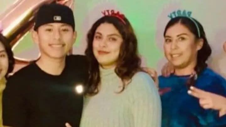 Yuridia Flores, right, a mother of two, was killed when a construction load fell from a crane onto her at the Oakridge redevelopment site in Vancouver on Wednesday, Feb. 21. (GoFundMe - image credit)