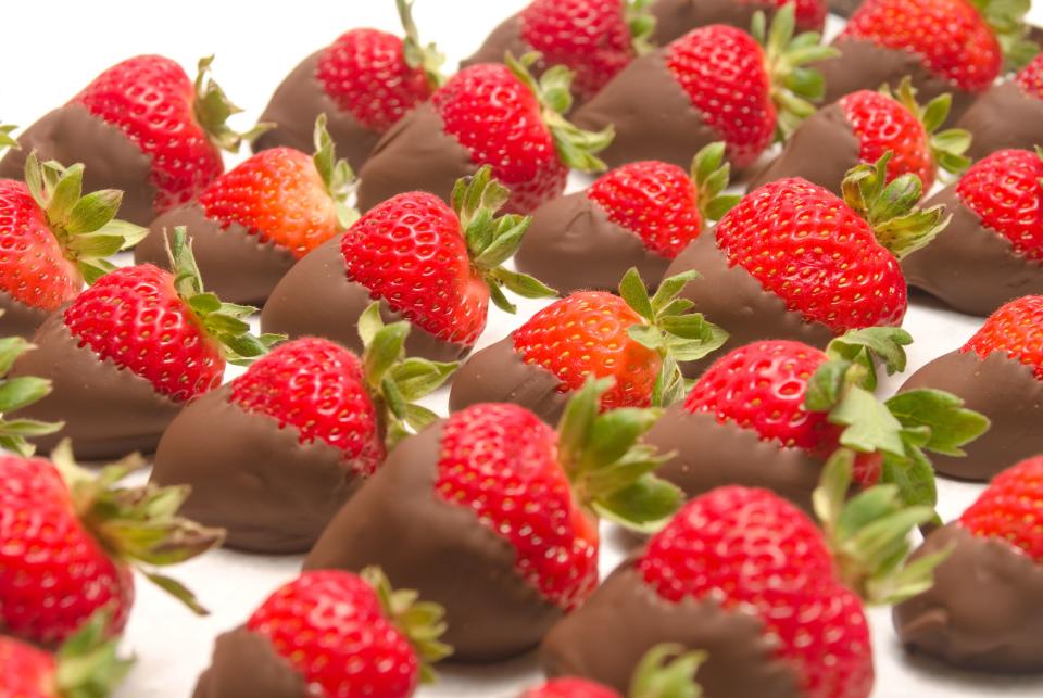 <p>Making <a href="https://www.delish.com/cooking/recipe-ideas/a58094/how-to-make-chocolate-covered-strawberries/" rel="nofollow noopener" target="_blank" data-ylk="slk:chocolate-covered strawberries;elm:context_link;itc:0;sec:content-canvas" class="link ">chocolate-covered strawberries</a> at home is not exactly hard. But you know what's even easier? Buying a whole bunch that <em>somebody else</em> made. Yeah, we said it: We're not turning our noses up at the idea of a store-bought <a href="https://www.delish.com/holiday-recipes/valentines-day/fancy-valentines-dessert-recipes/" rel="nofollow noopener" target="_blank" data-ylk="slk:Valentine's Day treat;elm:context_link;itc:0;sec:content-canvas" class="link ">Valentine's Day treat</a>. Buying chocolate-covered goodies from the experts will ensure every strawberry comes out picture perfect <em>and </em>will save you time that you can spend browsing the internet for more <a href="https://www.delish.com/holiday-recipes/valentines-day/g25936428/valentines-day-gifts/" rel="nofollow noopener" target="_blank" data-ylk="slk:Valentine's Day gifts;elm:context_link;itc:0;sec:content-canvas" class="link ">Valentine's Day gifts</a>. Plus, you can never count on grocery aisles to have the best selection of strawberries in February since they're out of season, so you can at least rest assured when you order from any of these delivery services you're getting the cream of the crop...with a bunch of sweet toppings to boot.</p><p>You can schedule deliveries ahead of time or can order them to your home to display them on a platter and make them appear homemade. Your secret's safe with us! And in the spirit of ain<em>'t nobody got time for that</em>, here are nine places that sell <a href="https://www.delish.com/holiday-recipes/valentines-day/chocolate-covered-strawberries/" rel="nofollow noopener" target="_blank" data-ylk="slk:chocolate-covered strawberries;elm:context_link;itc:0;sec:content-canvas" class="link ">chocolate-covered strawberries</a>. The choice is yours.</p>