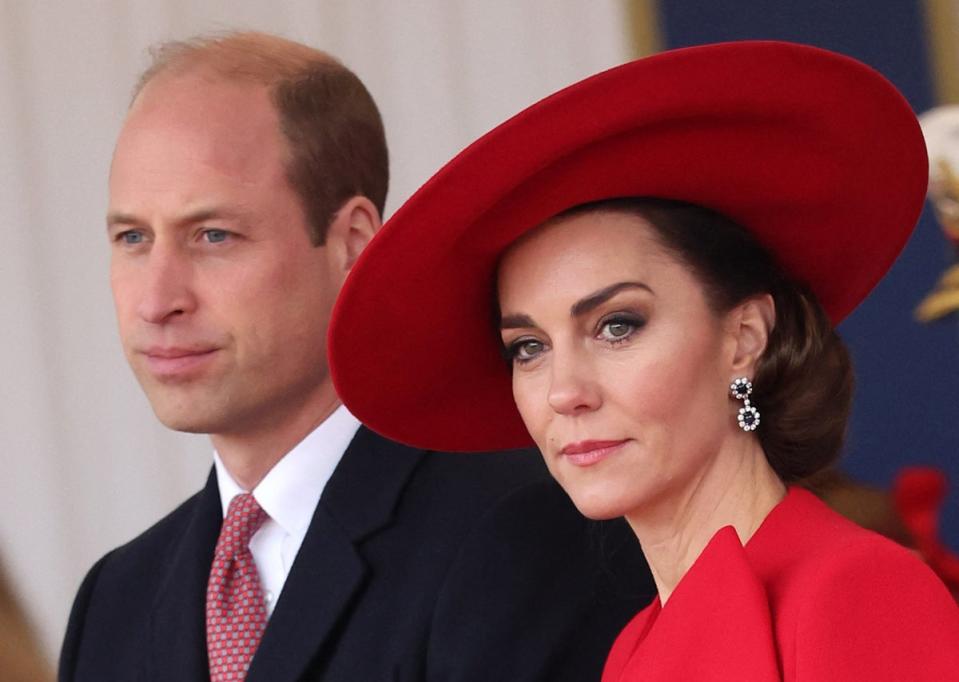 The Duke and Duchess of Cambridge attending a Ceremonial Welcome for South Korea's President in London last week (POOL/AFP via Getty Images)