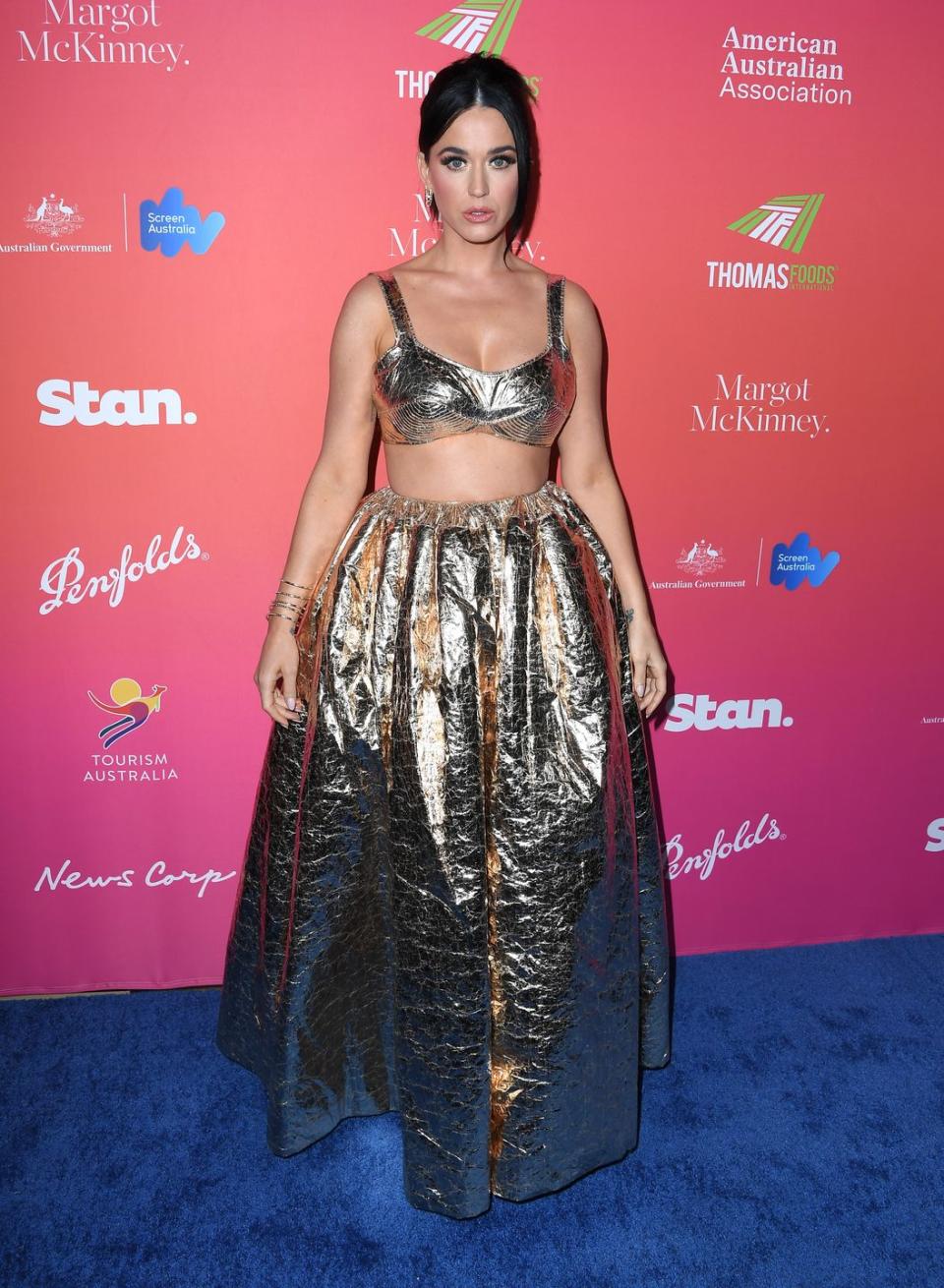 los angeles, california january 28 katy perry arrives at the gday usa arts gala at skirball cultural center on january 28, 2023 in los angeles, california photo by steve granitzfilmmagic