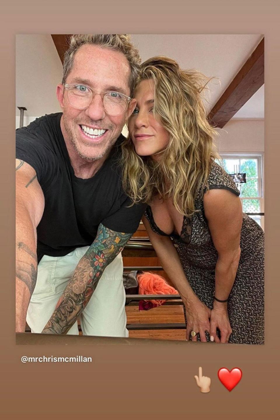 Jennifer Aniston Instagram Story