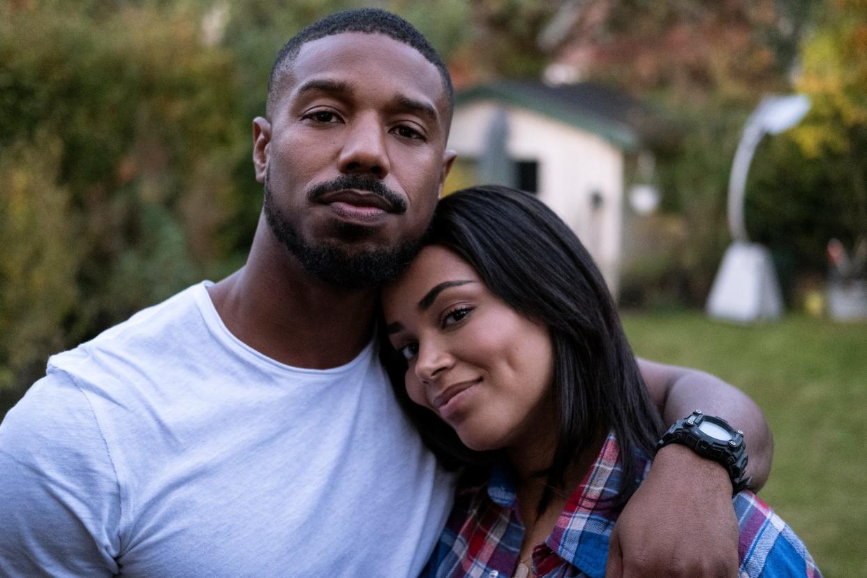 Michael B. Jordan and Lauren London in "Without Remorse."