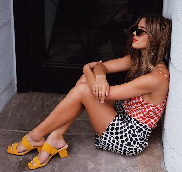 <p>Pick a color, any color: vibrant hue sandals are sure to take over Instagram this summer. From bright, sunny yellows to bold '80s-inspired teal and fuchsia, there are plenty of colors to choose from. </p><p><a rel="nofollow noopener" href="https://www.instagram.com/p/BgMQmJFHMM0/?taken-by=rocky_barnes" target="_blank" data-ylk="slk:See the original post on Instagram;elm:context_link;itc:0;sec:content-canvas" class="link ">See the original post on Instagram</a></p>