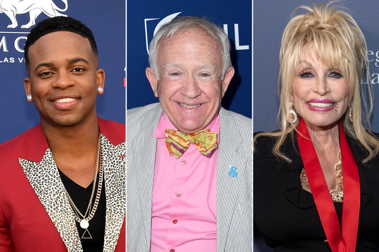 Leslie Jordan, dolly parton and jimmie allen