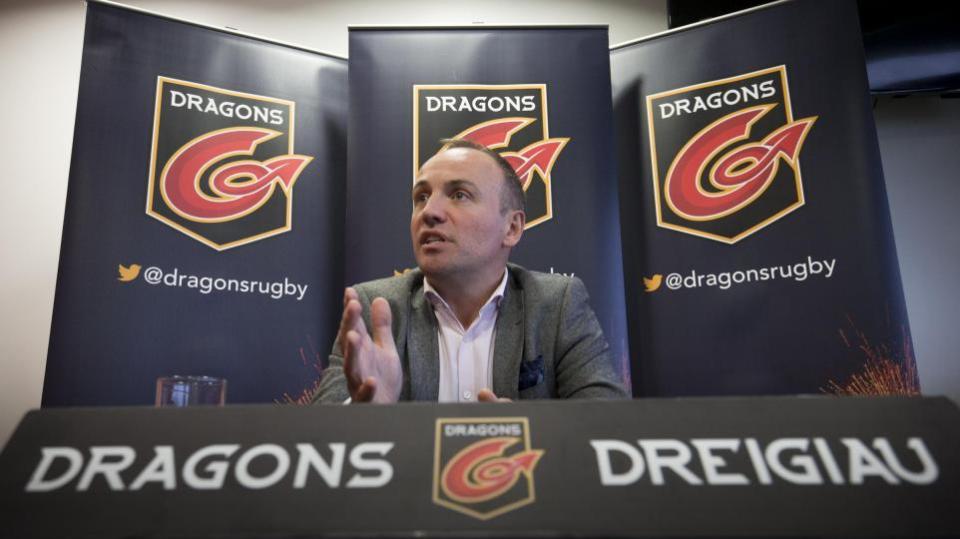 South Wales Argus: START: David Buttress when appointed as Dragons chairman by the WRU in 2017