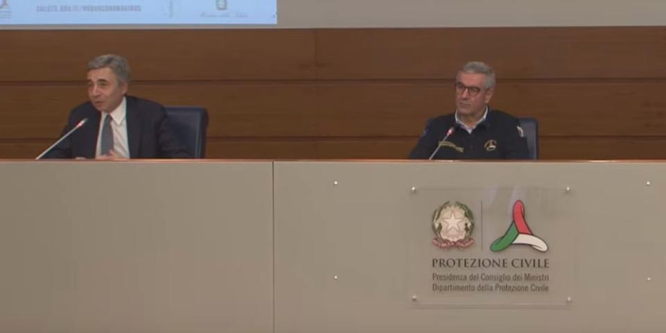 Luca richeldi Italy department of civil protection press conference coroanvirus