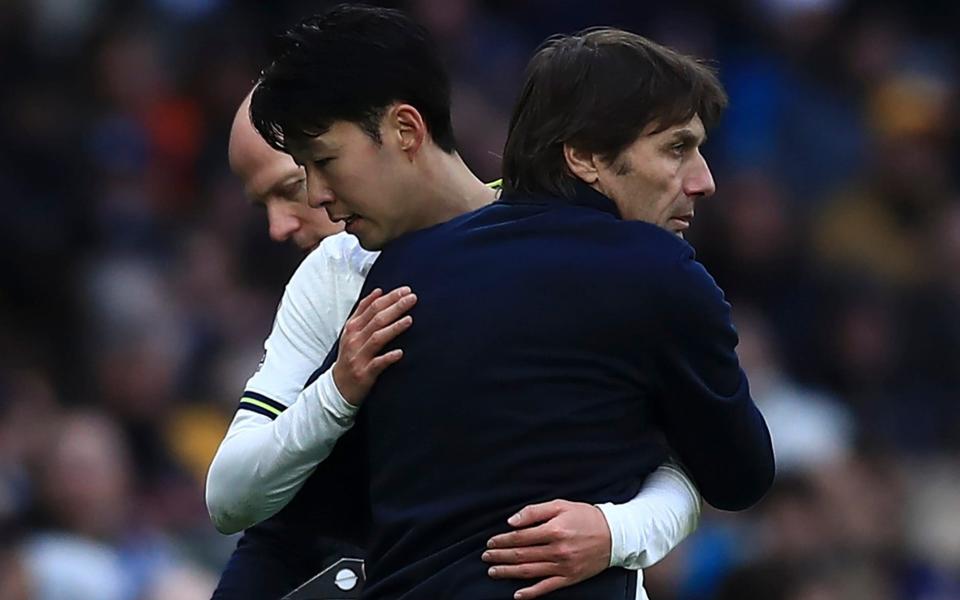 Son Heung-min and Antonio Conte – Son Heung-min: I feel responsible for Tottenham sacking Antonio Conte - AP/Leila Coker