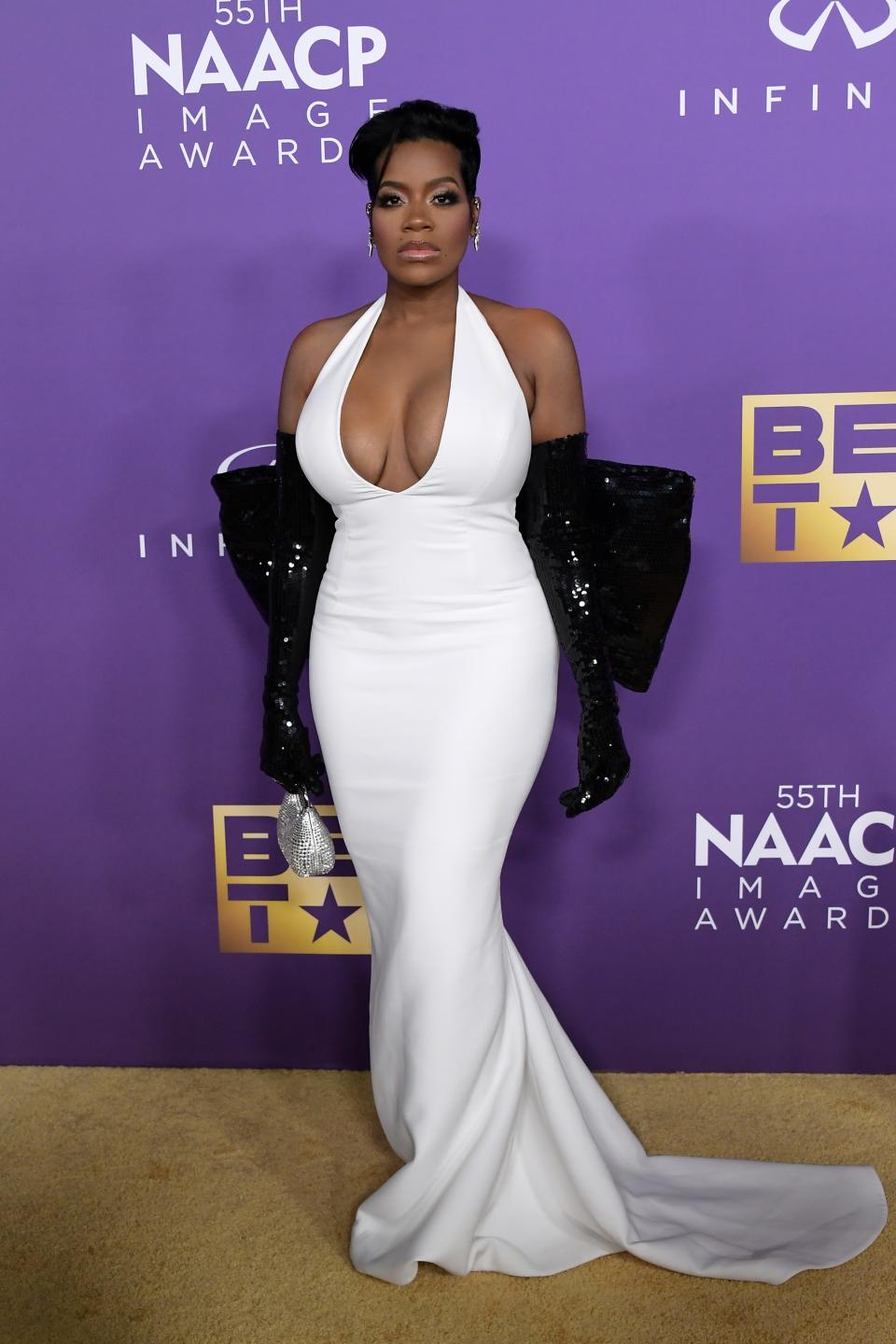 Fantasia Barrino attends the 55th Annual NAACP Awards at Shrine Auditorium and Expo Hall on March 16, 2024 in Los Angeles, California.