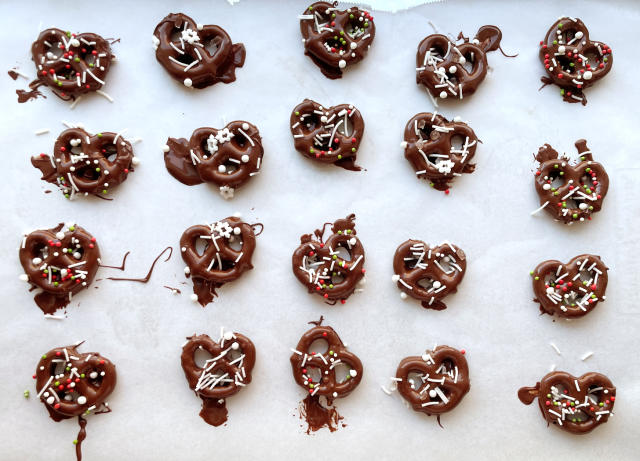 Salted Chocolate Covered Caramels - Garnish & Glaze