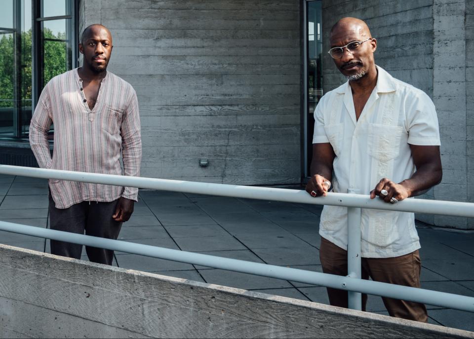 Giles Terera and Clint Dyer at National Theatre, London - Credit: Helen Murray/NT