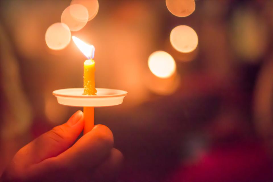 Candlelight services are held in Rutherford County.