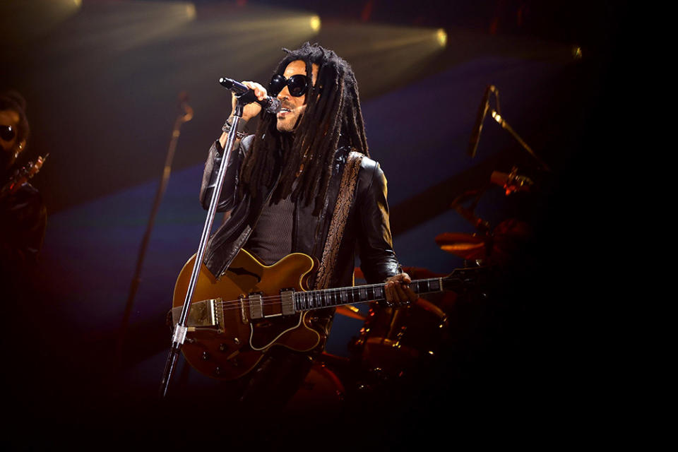 Lenny Kravitz performs onstage during the 2023 iHeartRadio Music Festival at T-Mobile Arena on September 22, 2023 in Las Vegas, Nevada.