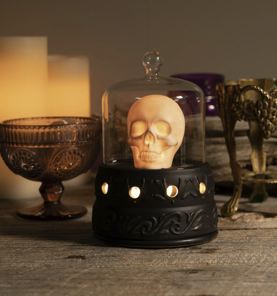 <p><a href="https://go.redirectingat.com?id=74968X1596630&url=https%3A%2F%2Fwww.walmart.com%2Fip%2FScentSationals-Full-Size-Wax-Warmer-Skull-Cloche%2F2095088229&sref=https%3A%2F%2Fwww.goodhousekeeping.com%2Fholidays%2Fhalloween-ideas%2Fg45431667%2Fwalmart-halloween-decorations%2F" rel="nofollow noopener" target="_blank" data-ylk="slk:Shop Now;elm:context_link;itc:0;sec:content-canvas" class="link ">Shop Now</a></p><p>Skull Wax Warmer </p><p>walmart.com</p><p>$17.88</p><span class="copyright">Walmart</span>