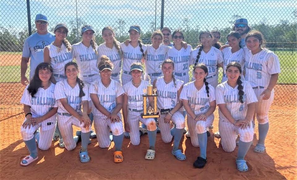 The Somerset Academy Silver Palms softball team won the Gold bracket championship of the Bill Longhorn Memorial Tournament in Fort Myers.