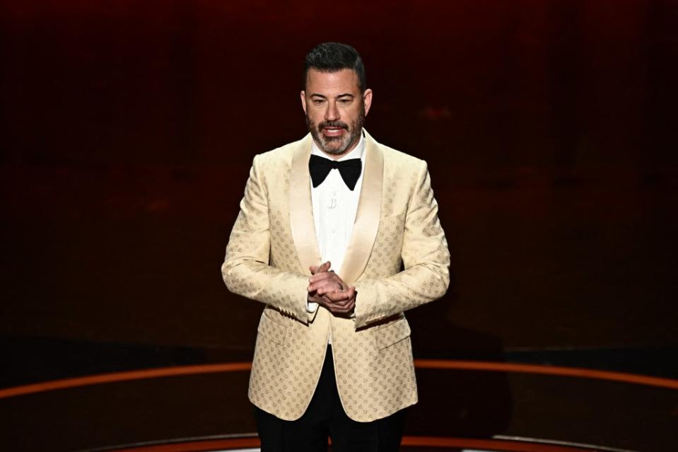 Kimmel responded to Trump’s message with a bit of shade regarding jail time. AFP via Getty Images