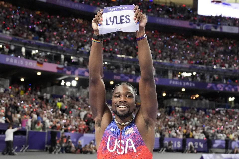 Noah Lyles wins a historically close Olympic 100meter sprint by five