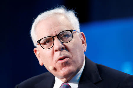 David Rubenstein, Co-Founder and Co-CEO of the Carlyle Group, speaks at the Milken Institute Global Conference in Beverly Hills, California, U.S., May 2, 2016. REUTERS/Lucy Nicholson